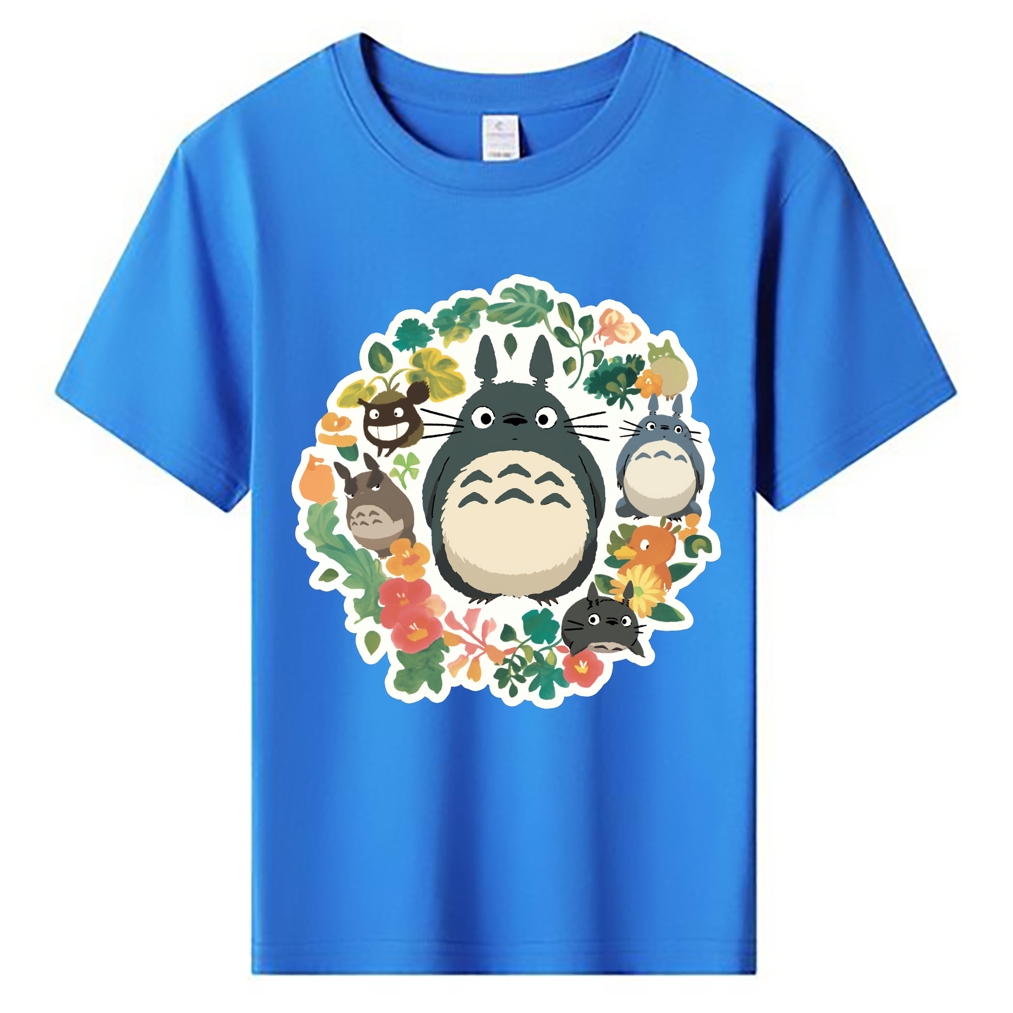 （画像用） となりのトトロ 草壁メイ 草壁サツキ My Neighbor Totoro Satsuki Kusakabe Mei Kusakabe 綿100％キッズTシャツ（フロントプリント）